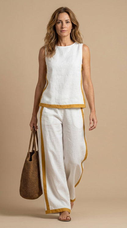 Meadow™ Conjunto de lino y algodón cómodo y elegante