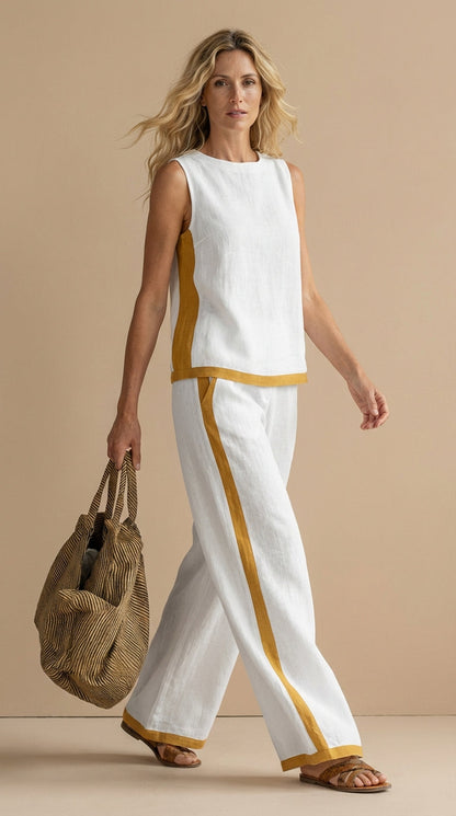 Meadow™ Conjunto de lino y algodón cómodo y elegante