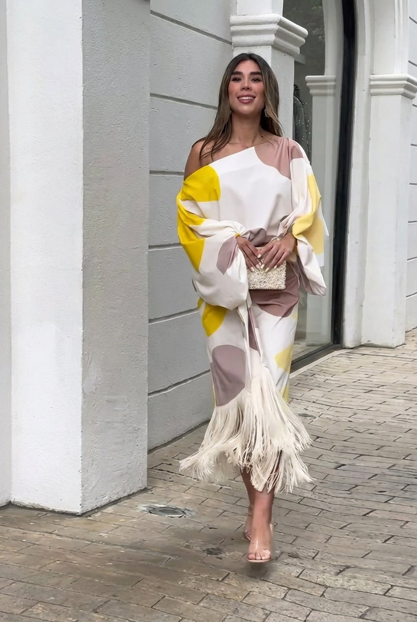 Sovira™ Conjunto de Dos Piezas con Flecos y Estilo Elegante