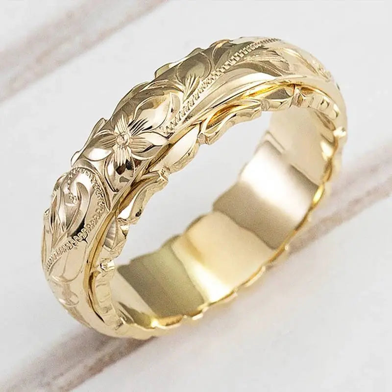 Quivana™ Anillo de Oro Vintage con Inspiración Antigua Elegante
