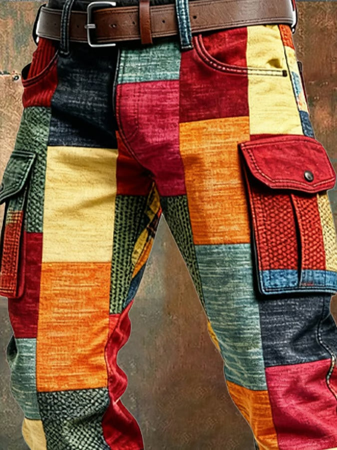 Salvero™ Pantalón Cargo Patchwork Urbano