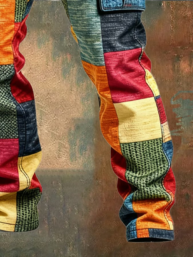 Salvero™ Pantalón Cargo Patchwork Urbano