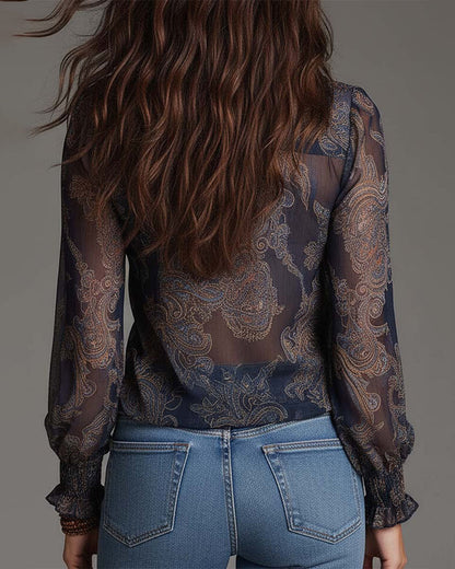 Arden™ Blusa Elegante con Media Cremallera y Corte Moderno
