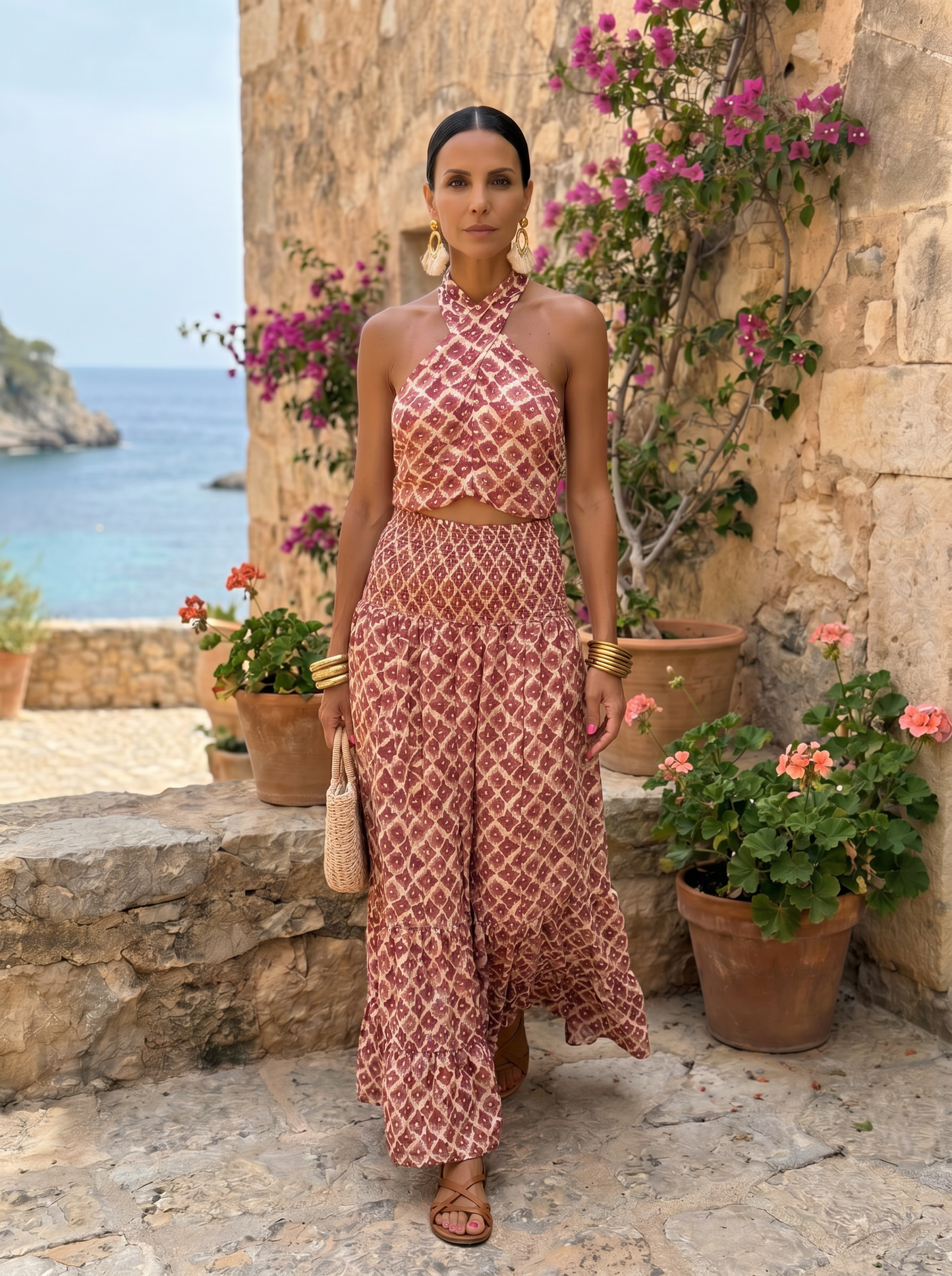 Zafira | Conjunto Elegante con Diseño de Hombros Descubiertos