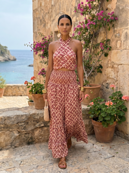 Zafira | Conjunto Elegante con Diseño de Hombros Descubiertos