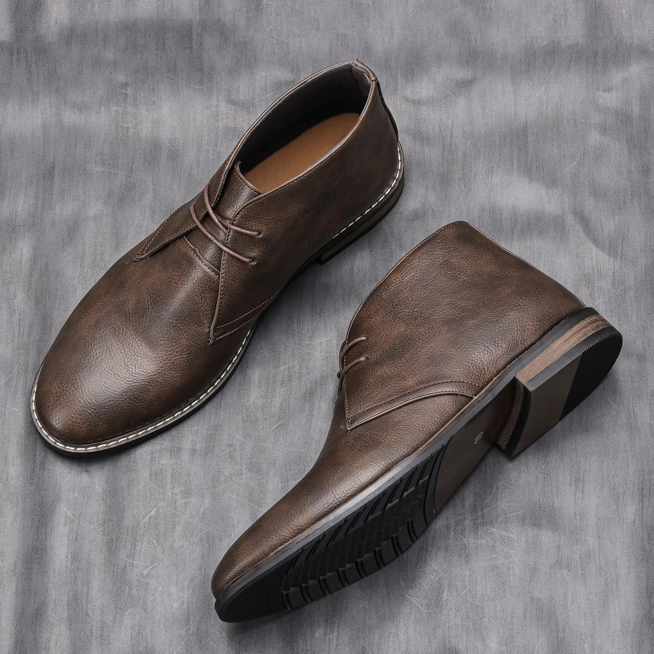 Helvaro™ Botas Masculinas de Cuero con Estilo Urbano