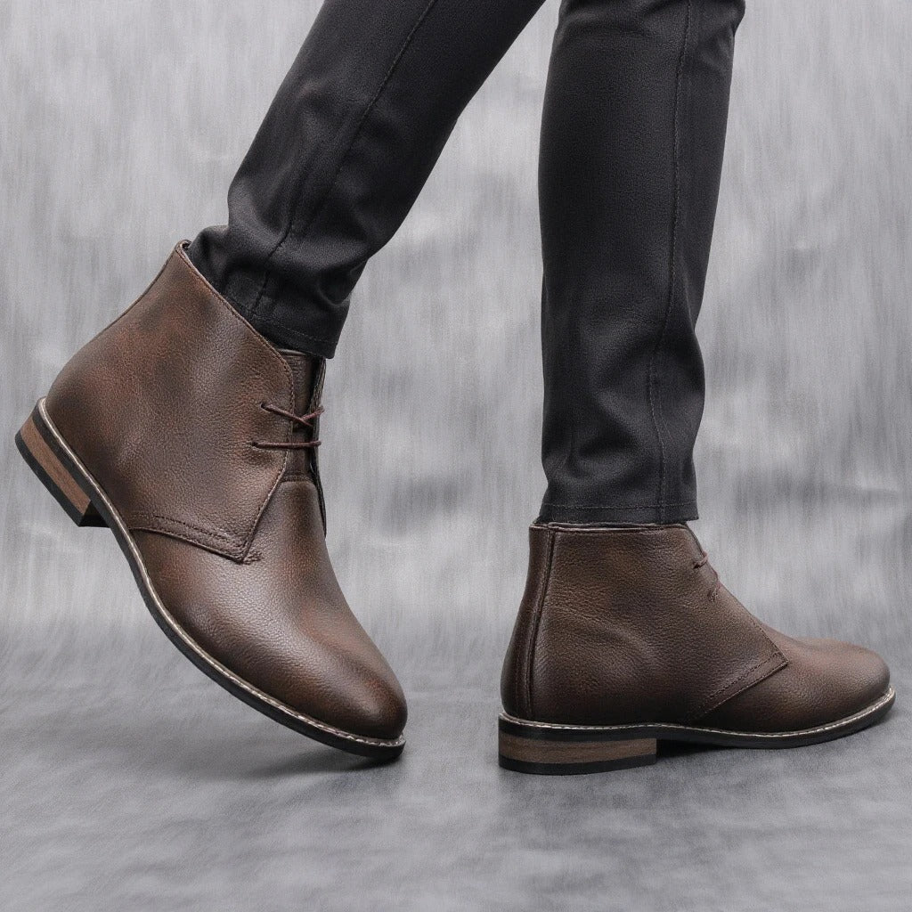 Helvaro™ Botas Masculinas de Cuero con Estilo Urbano