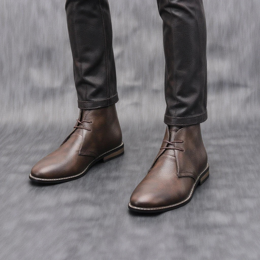Helvaro™ Botas Masculinas de Cuero con Estilo Urbano