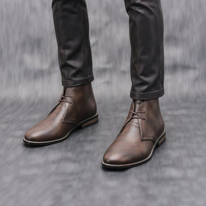 Helvaro™ Botas Masculinas de Cuero con Estilo Urbano