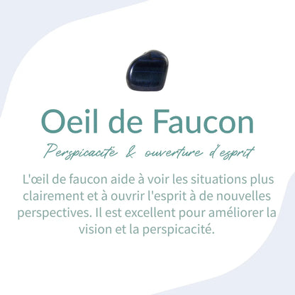 Talia™ Pulsera "Ángel Guardián" en Ojo de Halcón