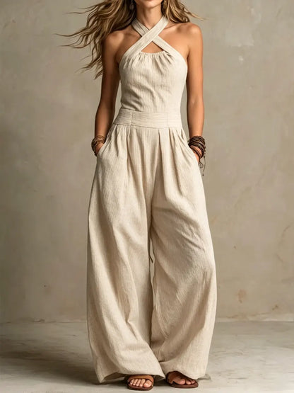 Harlow™ Mono Elegante Con Escote Cruzado