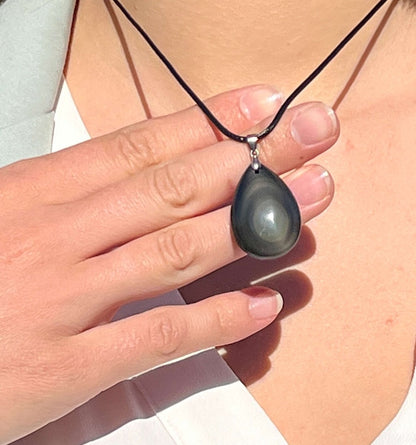Skye™ Pendentif en Obsidienne Oeil Céleste