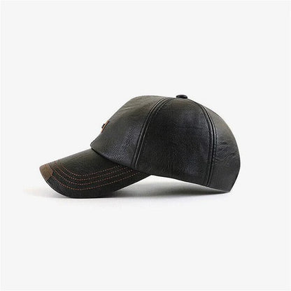 Olivaro™ Gorra de Cuero Cálida para Hombre Ideal para Otoño e Invierno