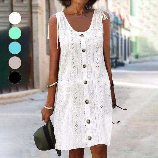 Tove™ Vestido de Punto sin Mangas con Escote en U y Ajuste Cómodo