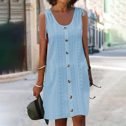 Tove™ Vestido de Punto sin Mangas con Escote en U y Ajuste Cómodo