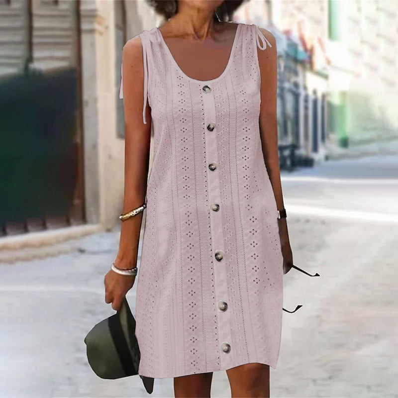 Tove™ Vestido de Punto sin Mangas con Escote en U y Ajuste Cómodo