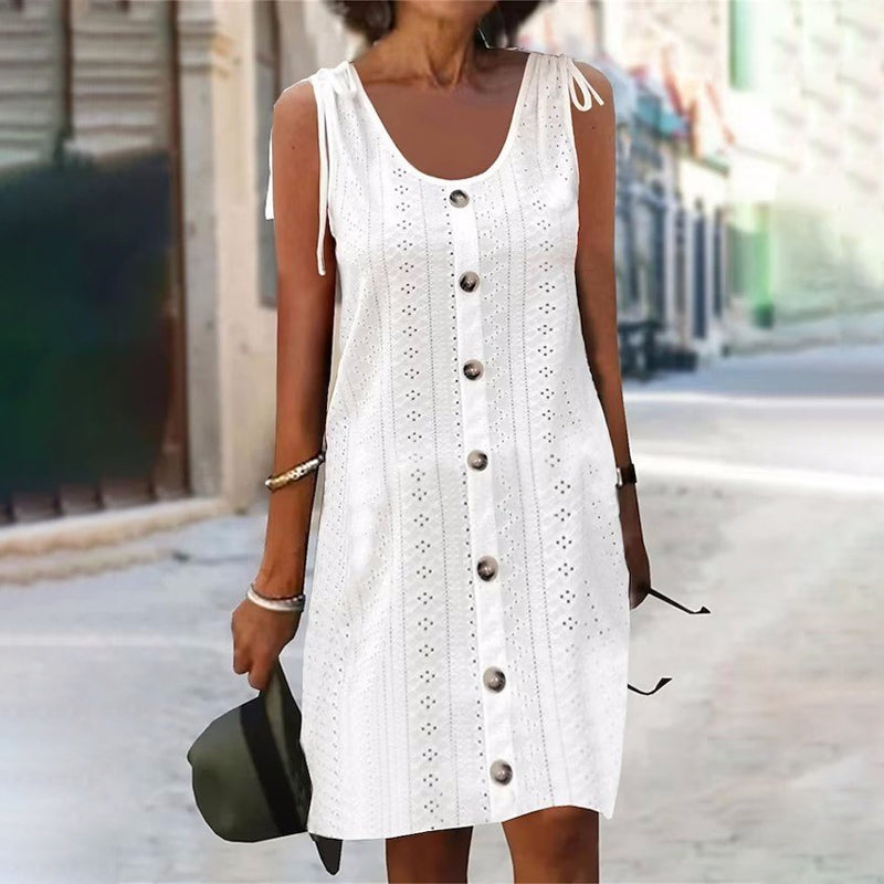 Tove™ Vestido de Punto sin Mangas con Escote en U y Ajuste Cómodo