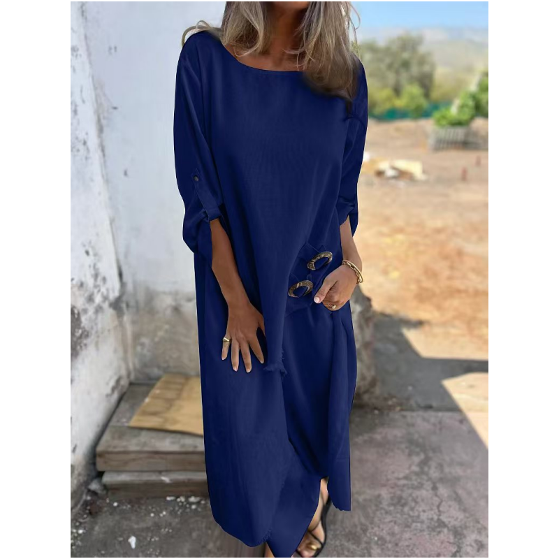 Quivelle™ Conjunto Elegante de Algodón y Lino de 2 Piezas