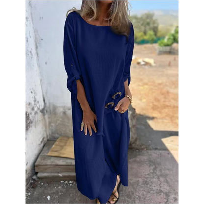 Quivelle™ Conjunto Elegante de Algodón y Lino de 2 Piezas