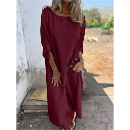 Quivelle™ Conjunto Elegante de Algodón y Lino de 2 Piezas