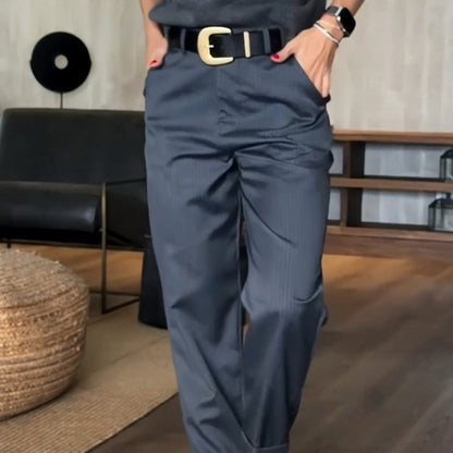 Xavielle™ Pantalón Recto de Estilo Moderno para Mujer