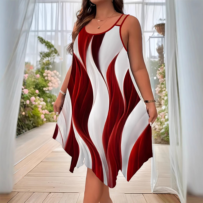 Perryn™ Vestido de dama de moda de longitud media