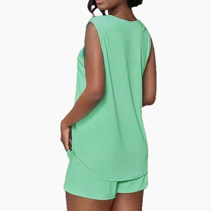 Jovie™ Conjunto de 2 piezas sin mangas con camiseta y pantalones cortos