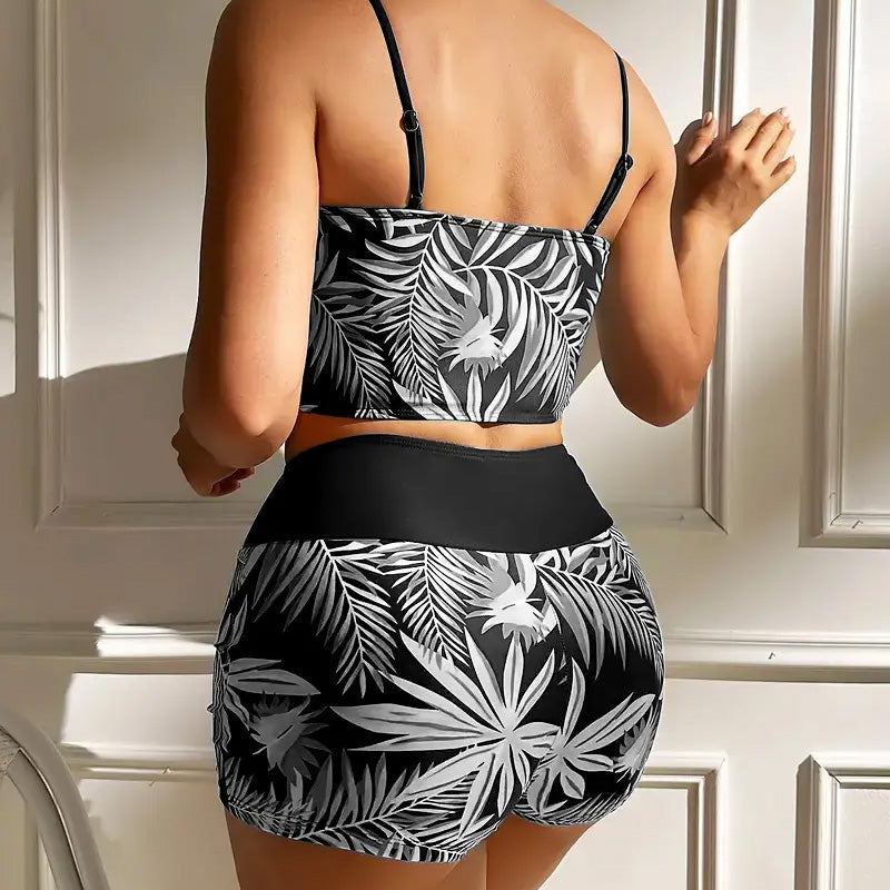 Reese™ Bañador de dos piezas para mujer con estampado