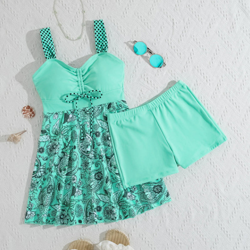 Sable™ Traje de Baño de Dos Piezas con Tirantes y Shorts Separables