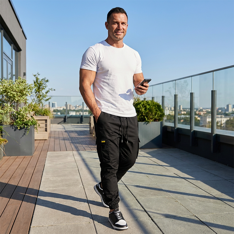 Aldric™ Pantalones cargo casuales para hombres con cordón