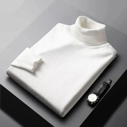 Tommy™ Suéter clásico de cuello alto de cachemira suave