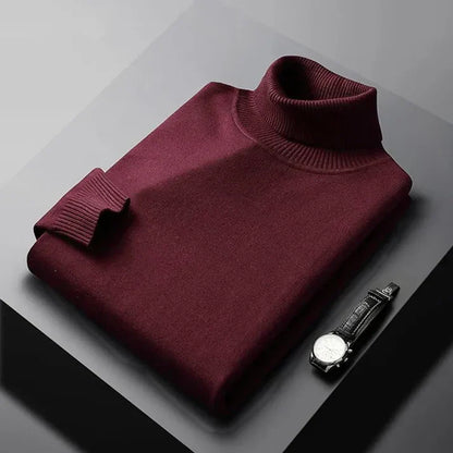 Tommy™ Suéter clásico de cuello alto de cachemira suave