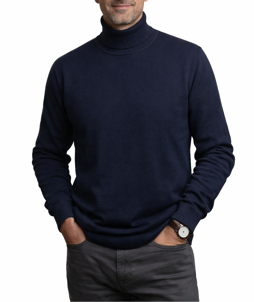 Tommy™ Suéter clásico de cuello alto de cachemira suave
