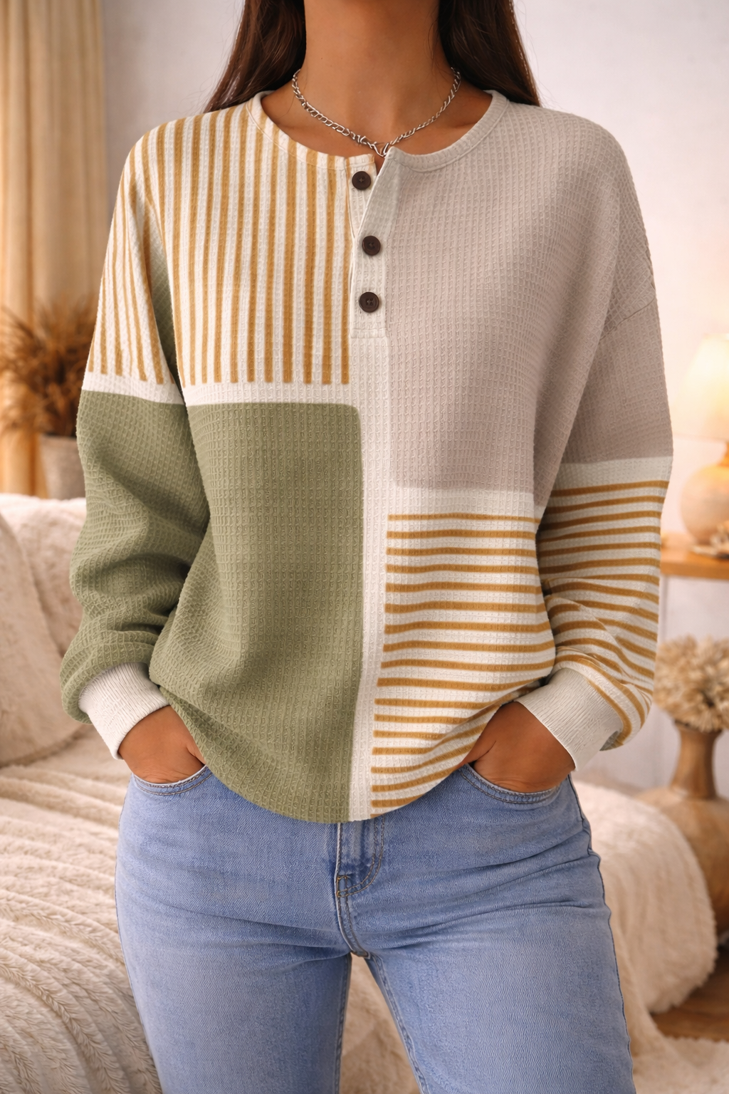 Nola™ Blusa texturizada suave para todos los días