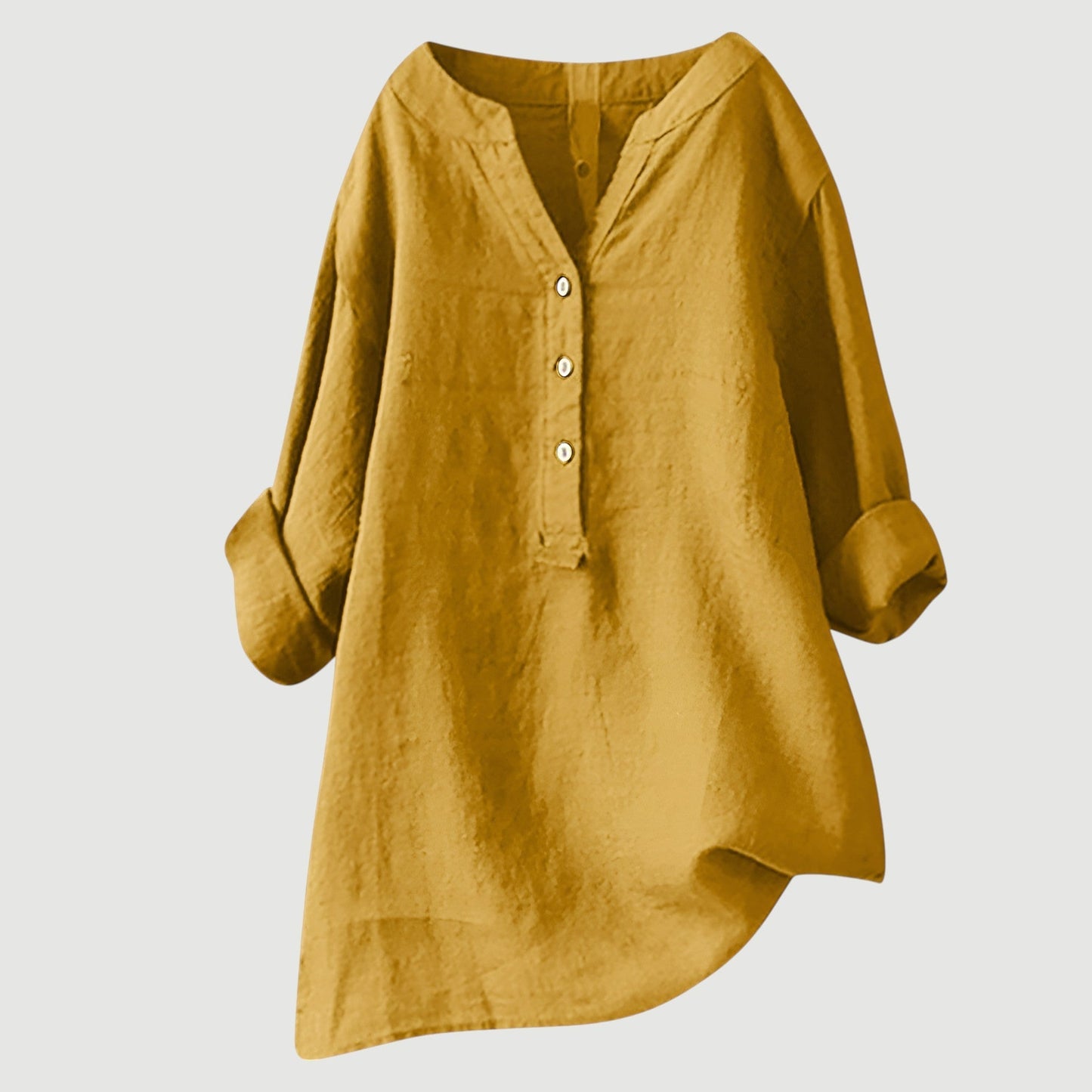 Gavienne™ Blusa femenina de lino ligera y cómoda